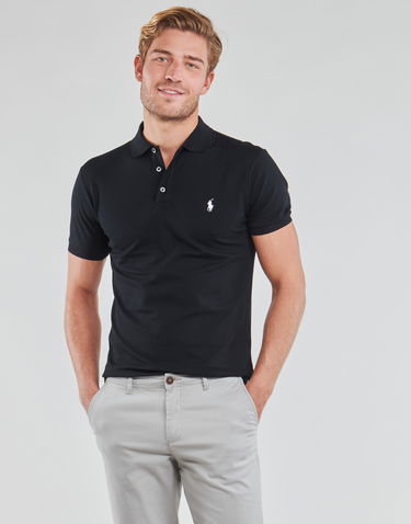 Tričko Polo by Ralph Lauren Polo shirt Polo Ralph Lauren POLO CINTRE SLIM FIT EN COTON STRETCH MESH LOGO PONY PLAYER Čierna | 710541705007-NOS, 1