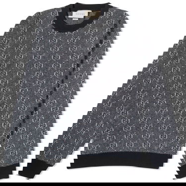 Sveter Gucci GG Logo Crewneck Šedá | 761549-XKDK5-1230, 0