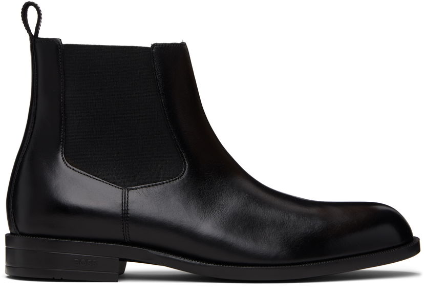 Tenisky a topánky BOSS BOSS Leather Chelsea Boots Čierna | 50552489