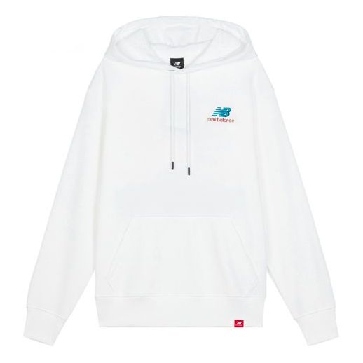 Mikina New Balance Embroidered Logo Sports Pullover Biela | AMT11550-WT