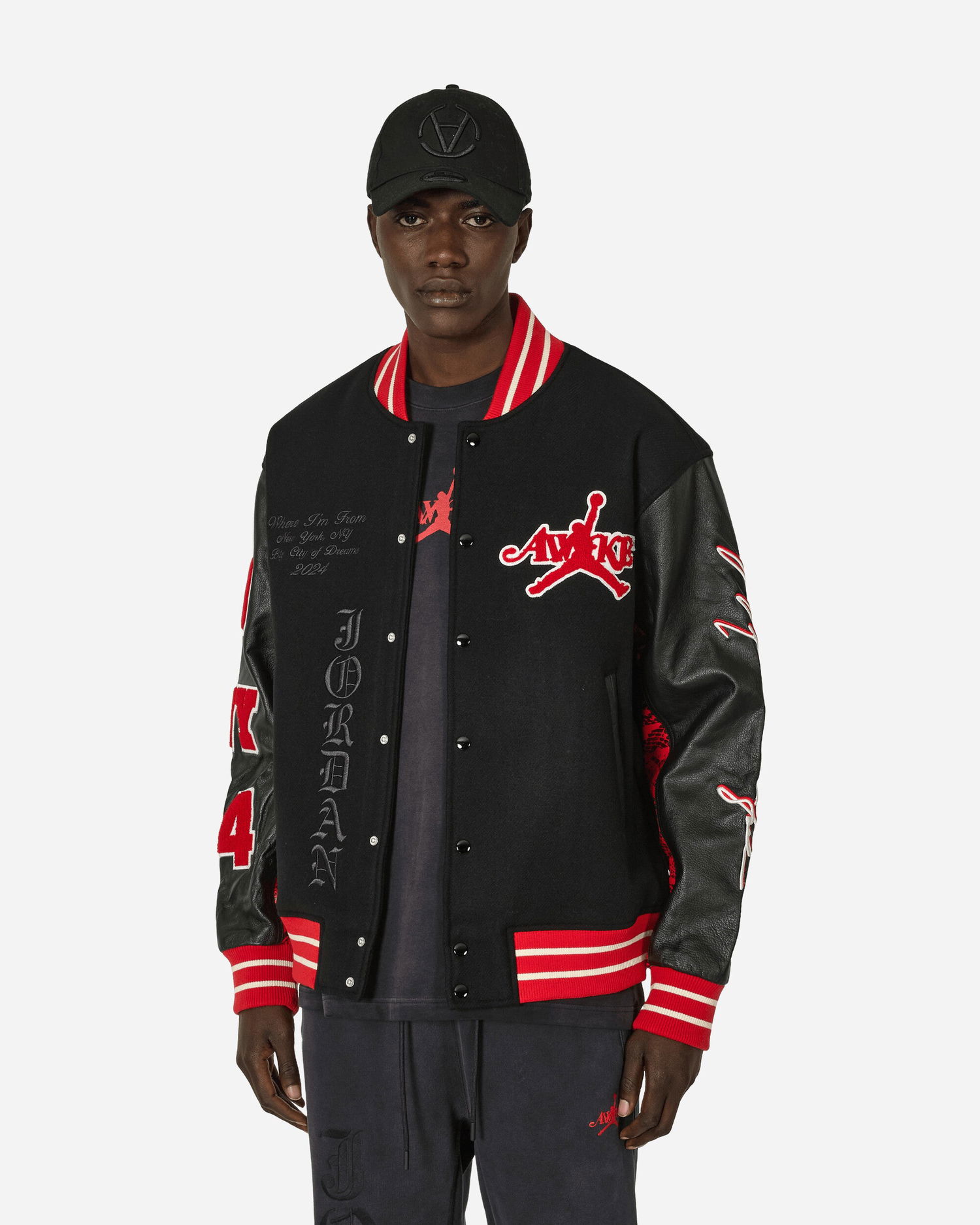 Bunda Jordan AWAKE x VARSITY JACKET Čierna | FQ5439-657, 1