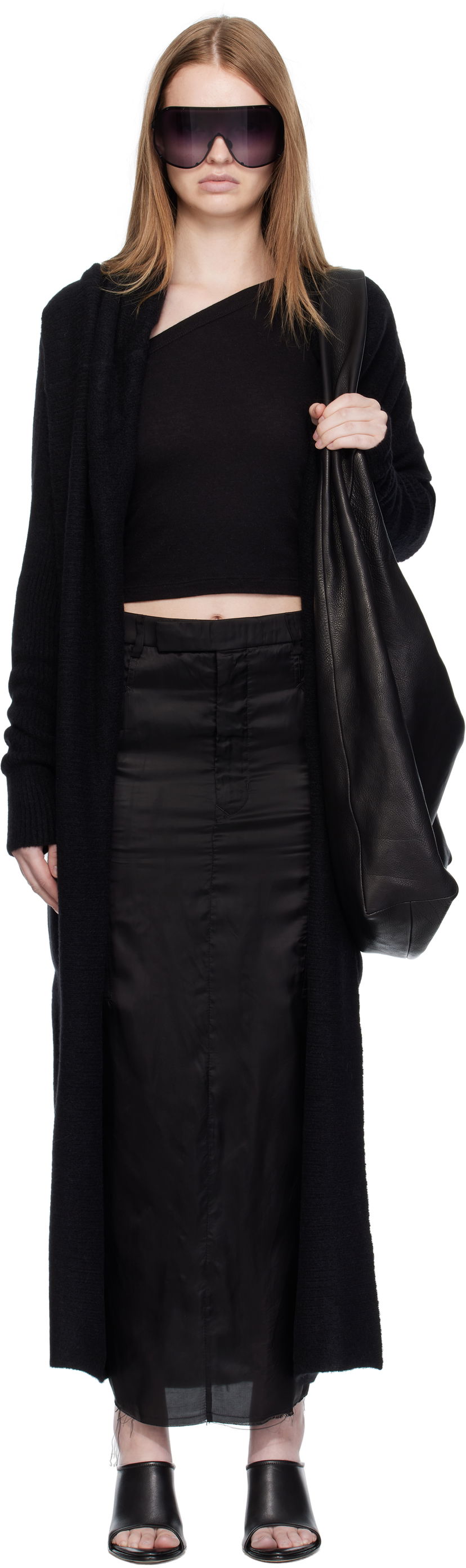 Sveter Rick Owens Rick Owens Concordians Long Cardigan Čierna | RP02E4667 KWP