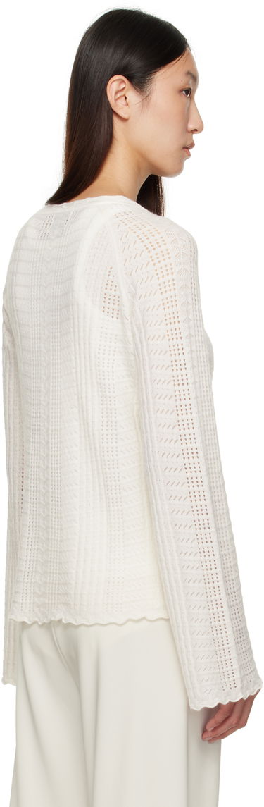 Sveter Loulou de Saison Loulou de Saison Greta Knit Sweater Biela | GRETA, 2