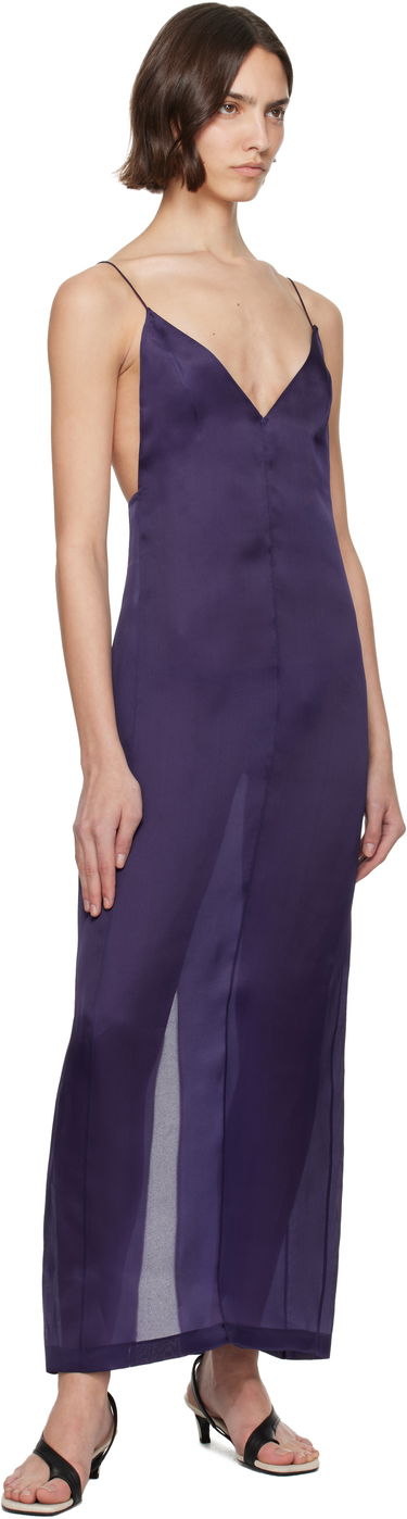 Šaty Khaite KHAITE Tulula Maxi Dress Fialová | 55043002, 3