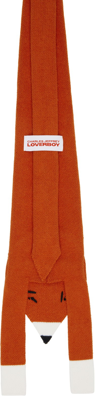 Šál Charles Jeffrey Loverboy Charles Jeffrey LOVERBOY Animal Fox Knit Tie Oranžová | 54140101, 2