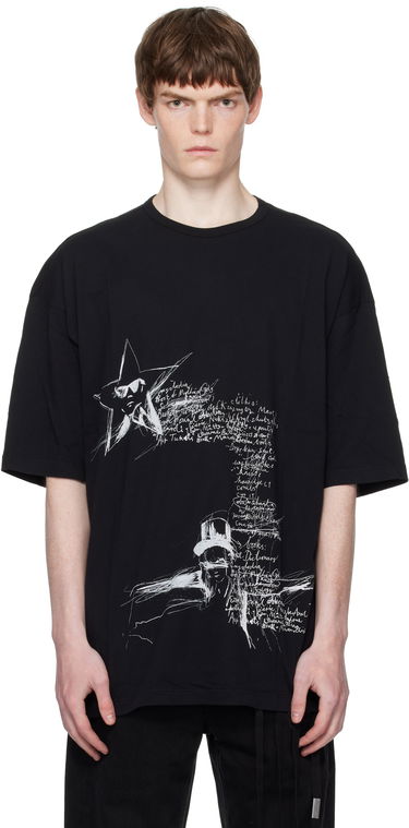 Tričko Ann Demeulemeester Ann Demeulemeester Dieter Sketchbook Graphic T-Shirt Čierna | B0012878-FA206-099, 0