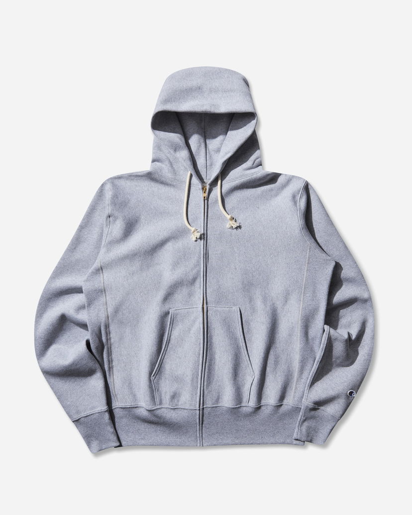 Mikina Champion Made in USA Reverse Weave Zipped Hoodie Šedá | 221583 X070