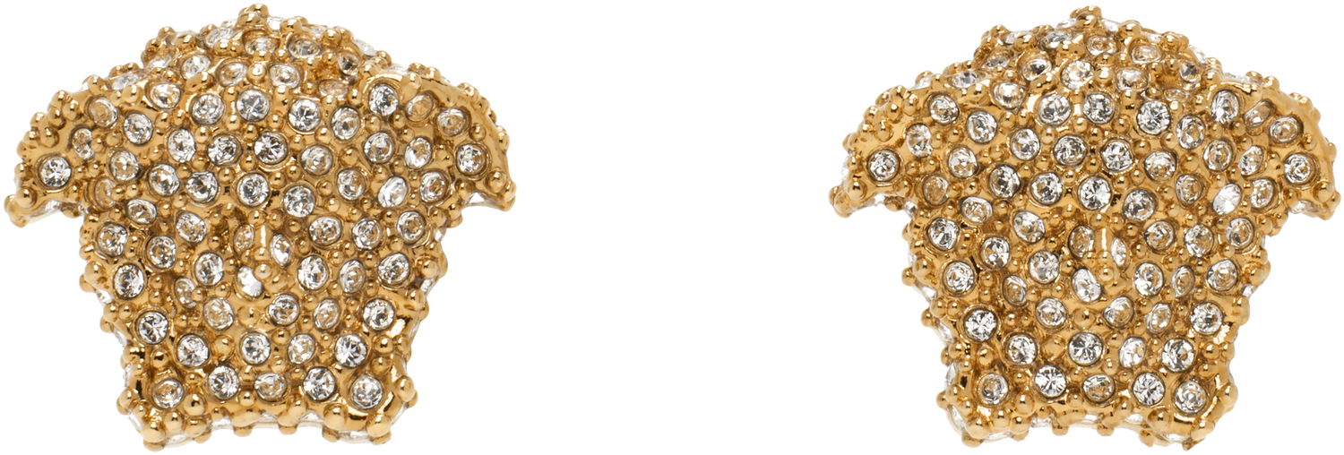 Náušnice Versace Crystal-Embellished Earrings Metalická | 1017466_1A01092_4J090, 0