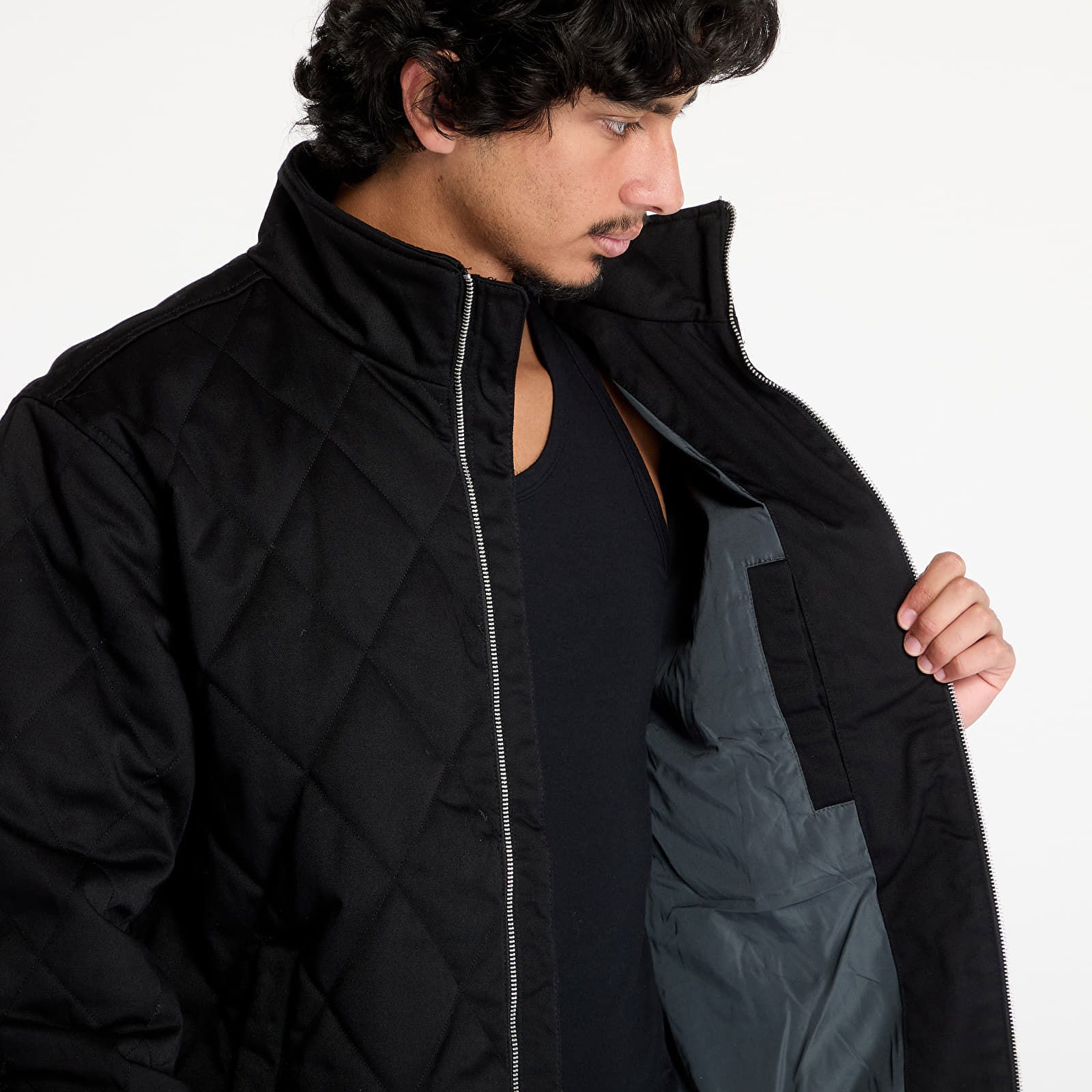 Essential Quilted Jacket Black