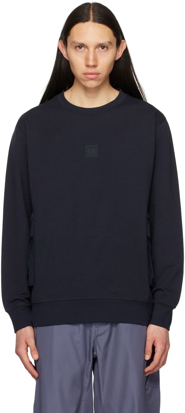 Mikina C.P. Company Pocket Sweatshirt Navy | 14CMSS055A-006452M, 0