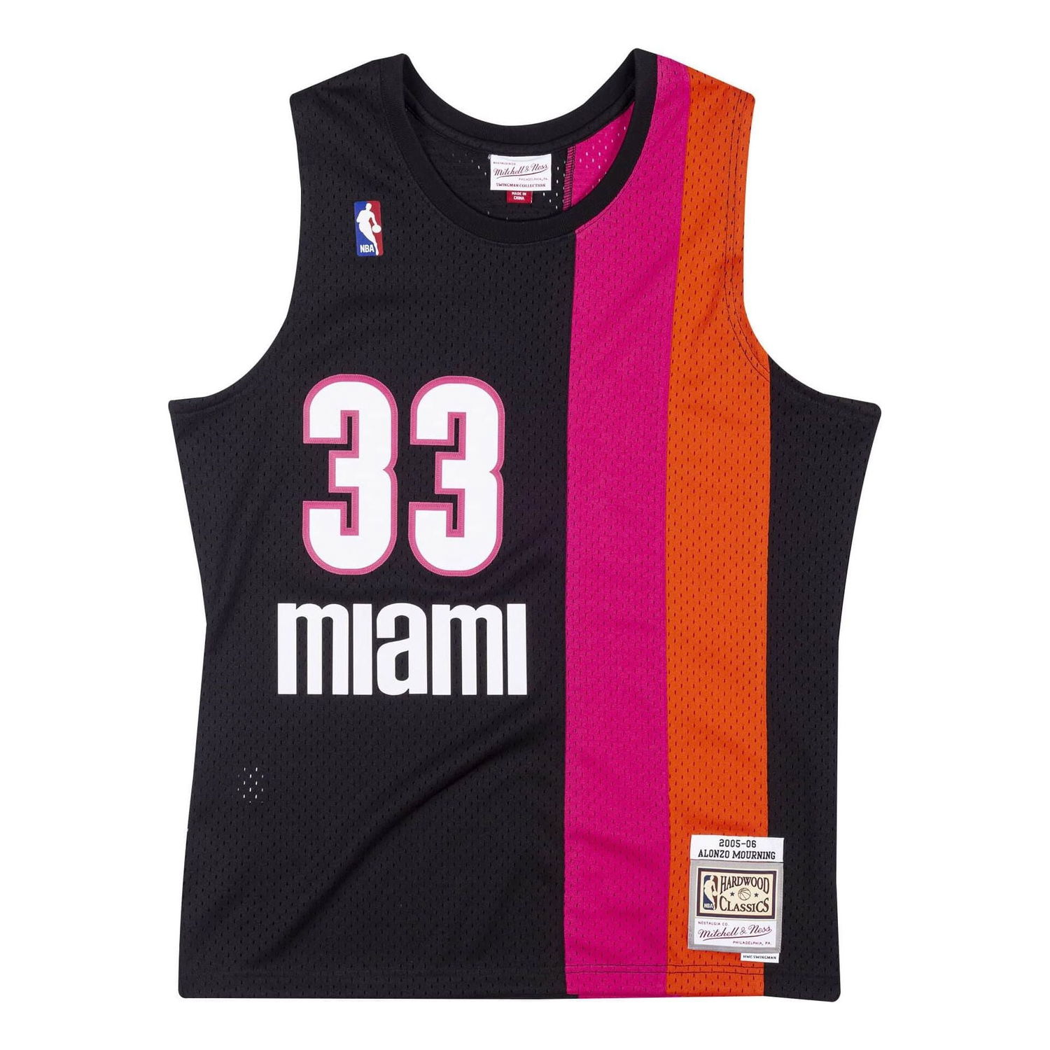 Dres Mitchell & Ness NBA Miami Heat Alonzo Mourning Swingman Jersey Čierna | SMJYCP19242-MHEBLCK05AMO, 0