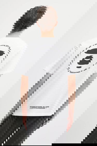 Tričko AAPE by A Bathing Ape Basic Ape Head Graphic T-Shirt Biela | AAPTEM1647XXO, 0