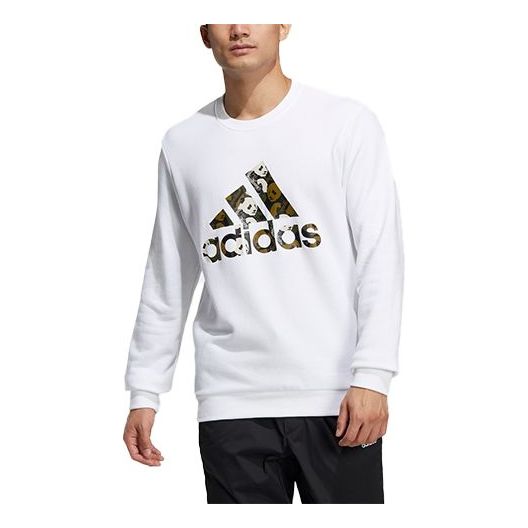 Sveter adidas Originals Panda Logo Print Crewneck Sweatshirt Biela | HM9377, 0