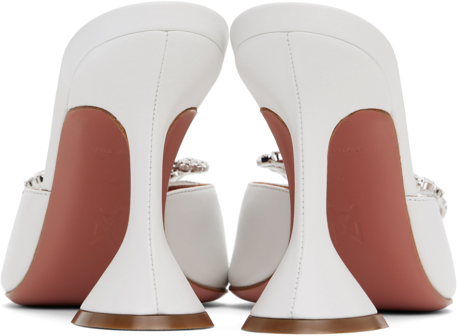 Amina Muaddi Rosie Slipper Heeled Sandals