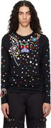 Night Defunct Long Sleeve Beaded Jersey T-shirt