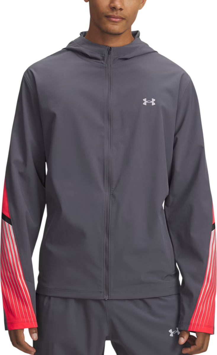 Bunda Under Armour UA Velociti Storm Hooded Jacket Šedá | 6005900-025
