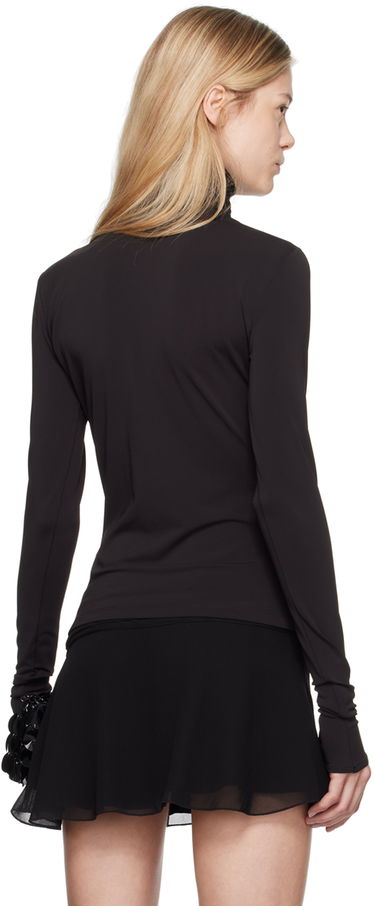 Sukňa Blumarine Blumarine Cowl Neck Long Sleeve Top Čierna | A422C286A, 2