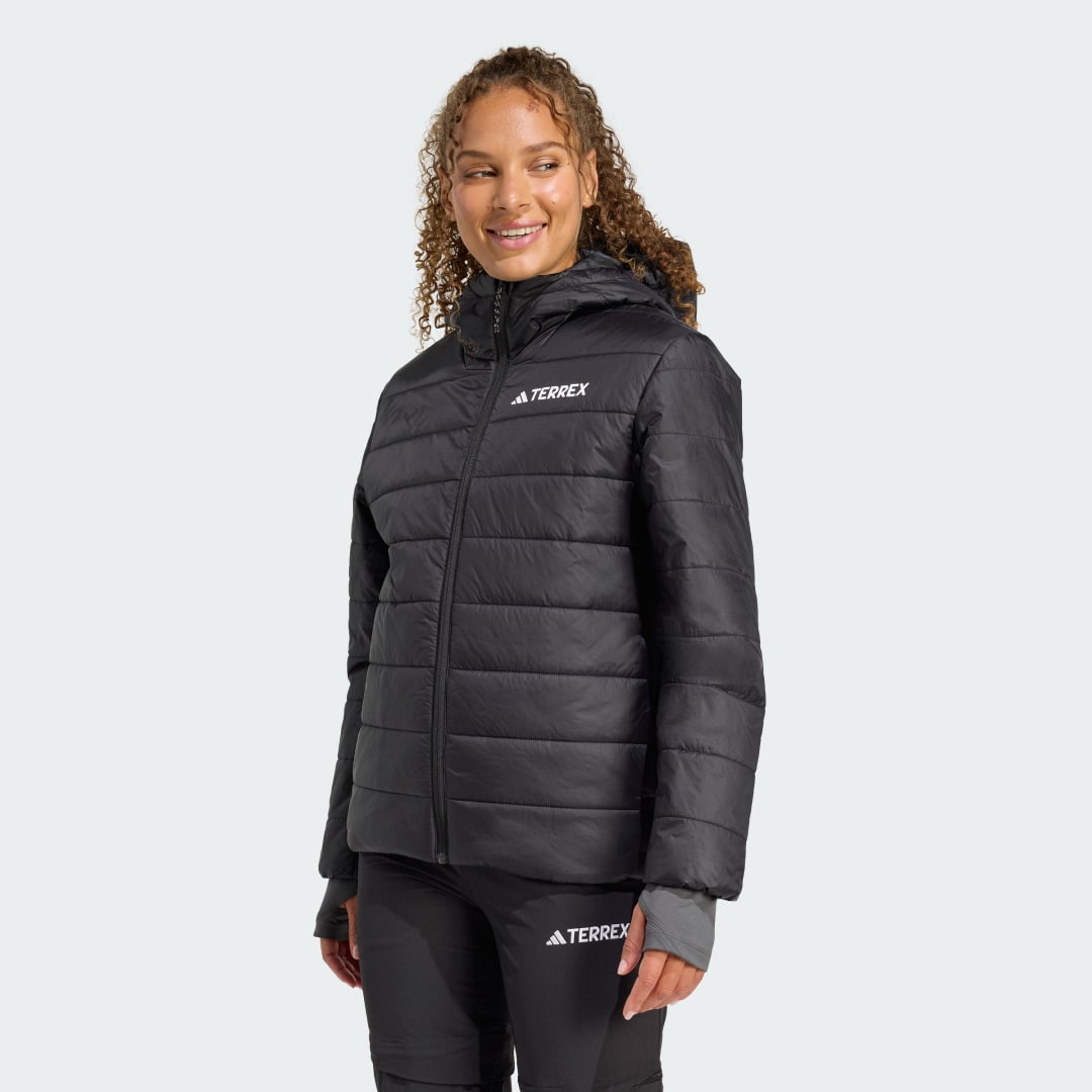 Prešívaná bunda adidas Performance Terrex Multi Essentials CLIMAWARM Insulated Hooded Jacket Čierna | KB2169, 0