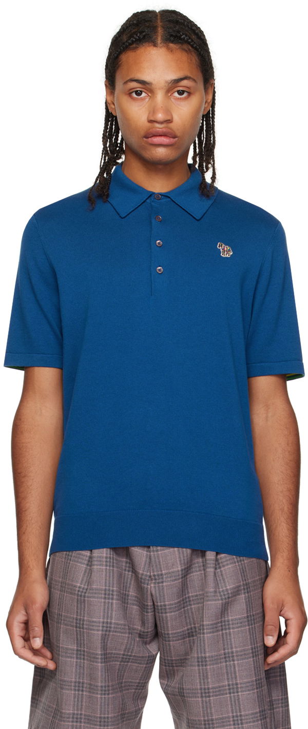 Polo tričko Paul Smith PS Paul Smith Zebra Polo Modrá | M2R-201YZ-L21858, 0