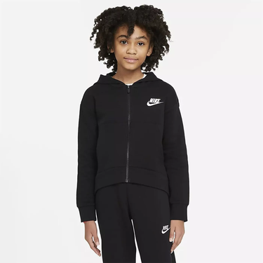 Mikina Nike Sportswear Club Fleece Full-Zip Hoodie Čierna | DC7118-010, 0