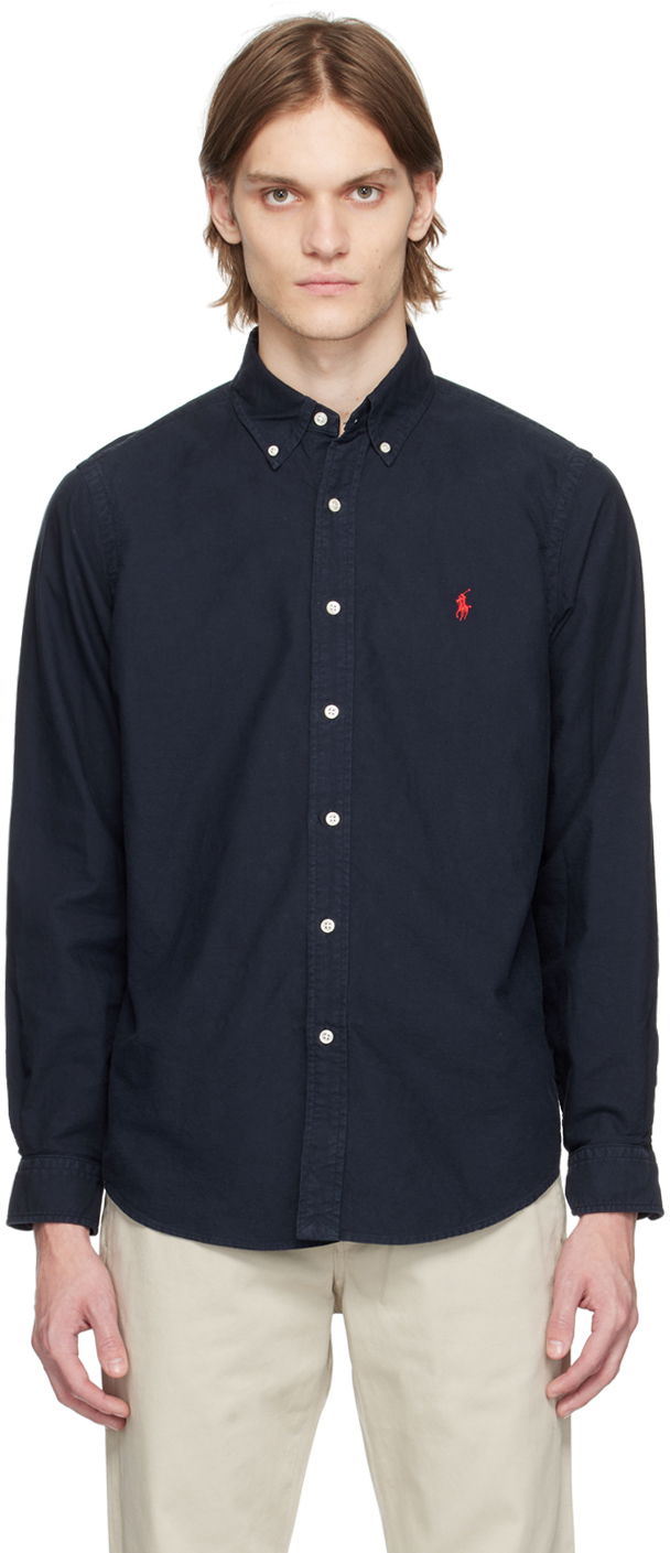Košeľa Polo by Ralph Lauren Ralph Lauren Garment Dyed Oxford Shirt Navy | 710716303003, 0