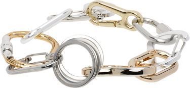 Náramok sacai Sacai Carabiner Chain Bracelet with S Charm Metalická | 25-01053S, 1