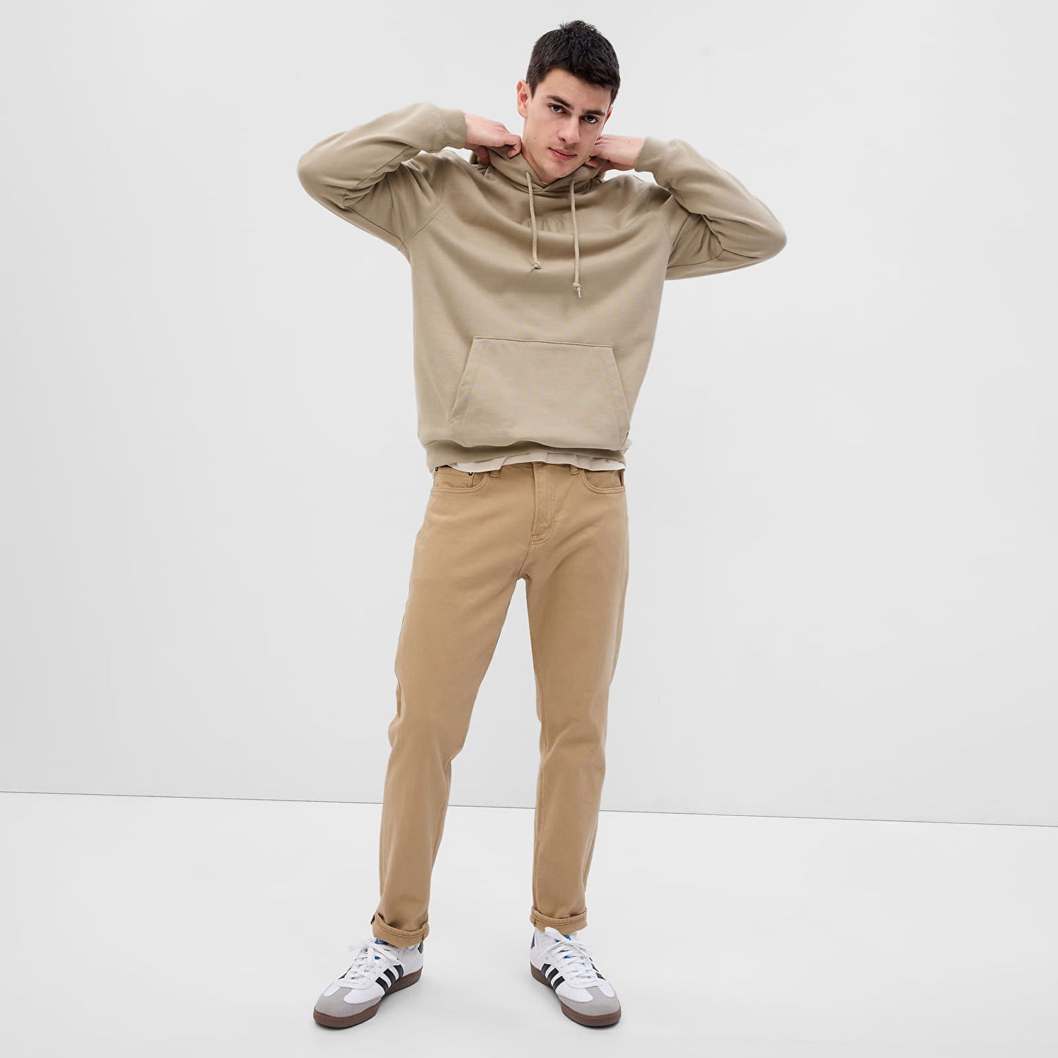 Džínsy GAP Denim Pants Slim Cashew Crunch Béžová | 595740-00, 0