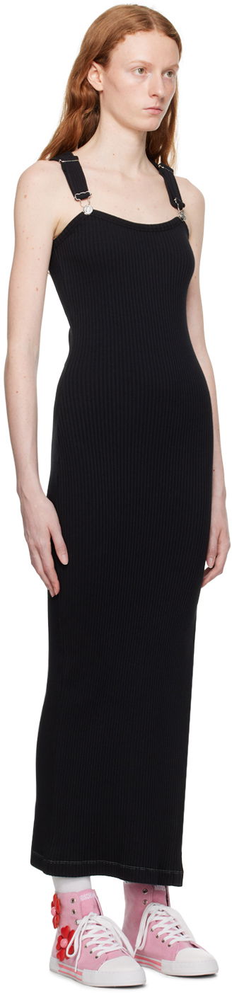 Šaty Moschino Moschino Jeans Overall Maxi Dress Čierna | 0450 8266, 1