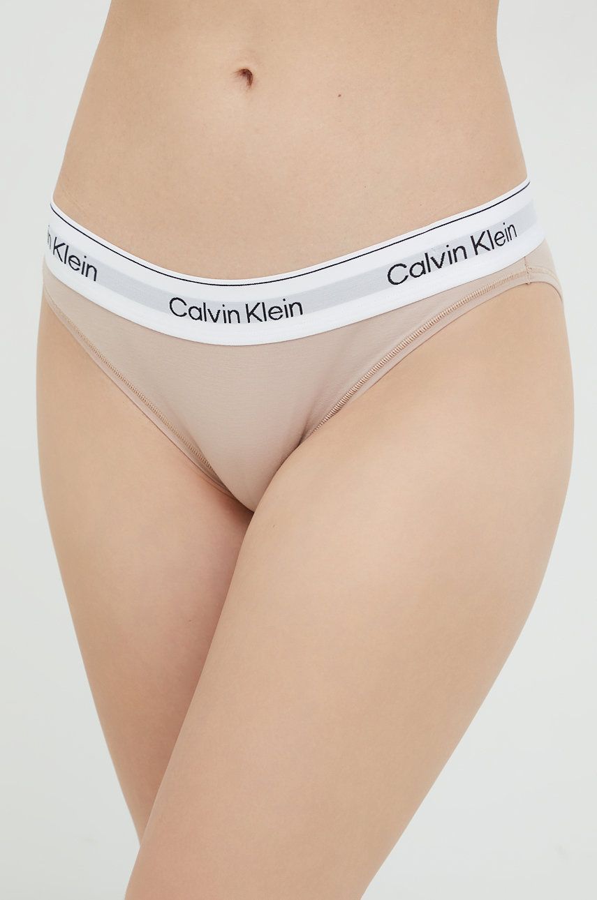 Nohavičky CALVIN KLEIN Panties Béžová | 000QF7047E.9BYY, 0