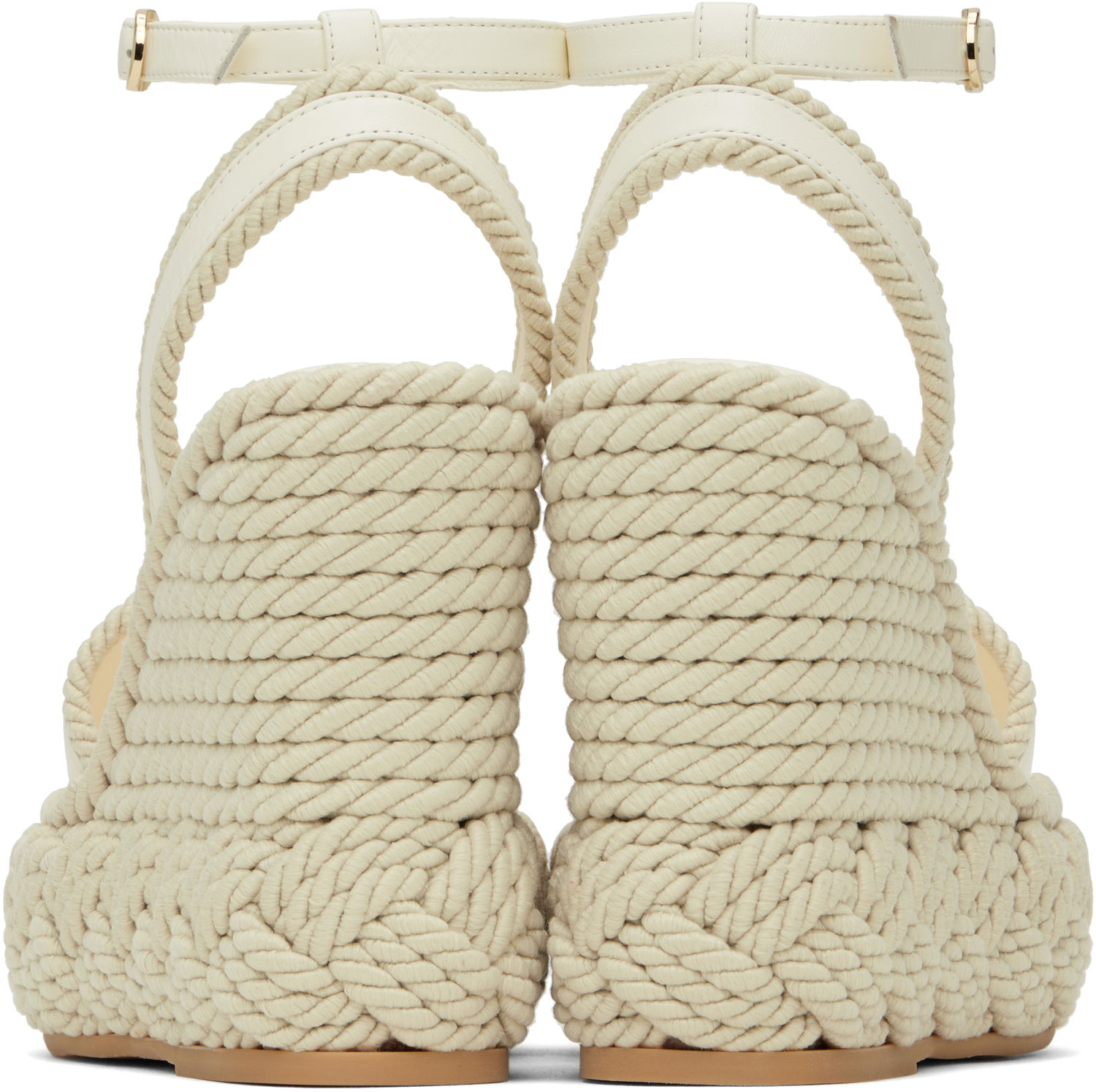 Starostlivosť o obuv Valentino Valentino Garavani VLogo Torchon Wedge Sandals Biela | 6W2S0JS0YWI, 1
