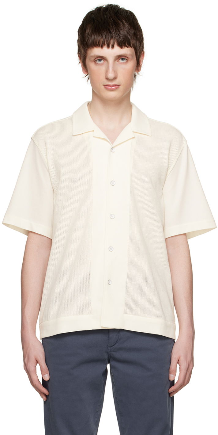Košeľa rag & bone Rag & Bone Avery Knitted Shirt Biela | MBC23PT003MS03, 0