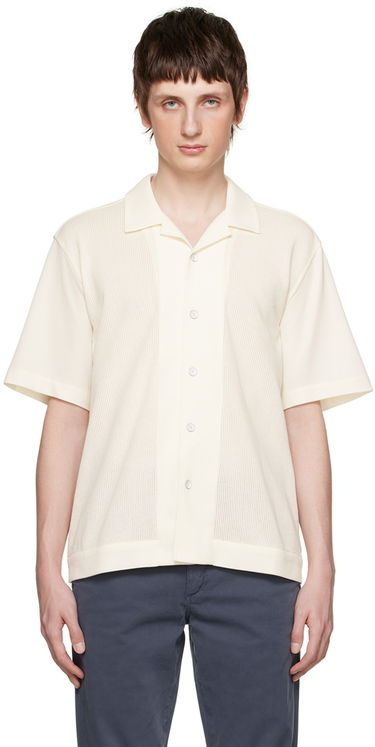 Košeľa rag & bone Rag & Bone Avery Knitted Shirt Biela | MBC23PT003MS03, 0