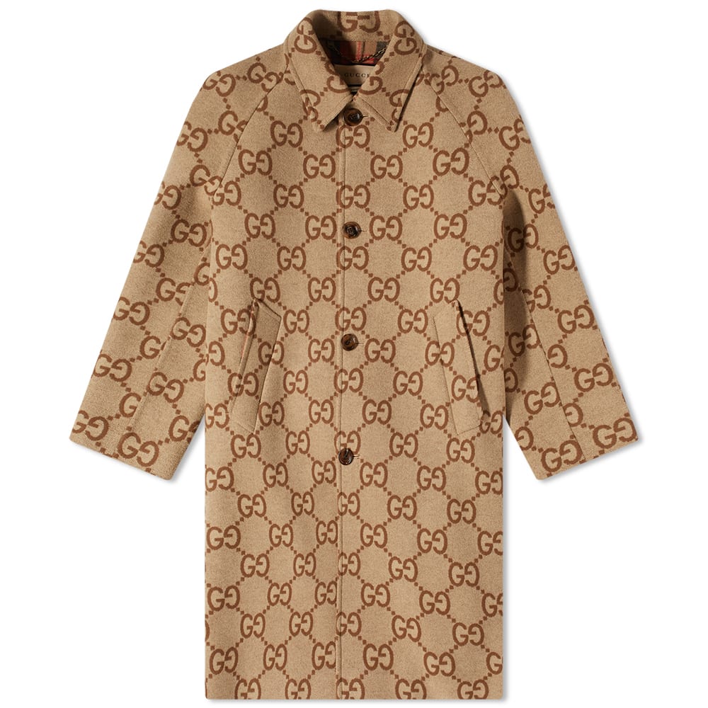 Kabáty Gucci GG Car Coat Camel Hnedá | 698708-ZAIT6-2183, 0