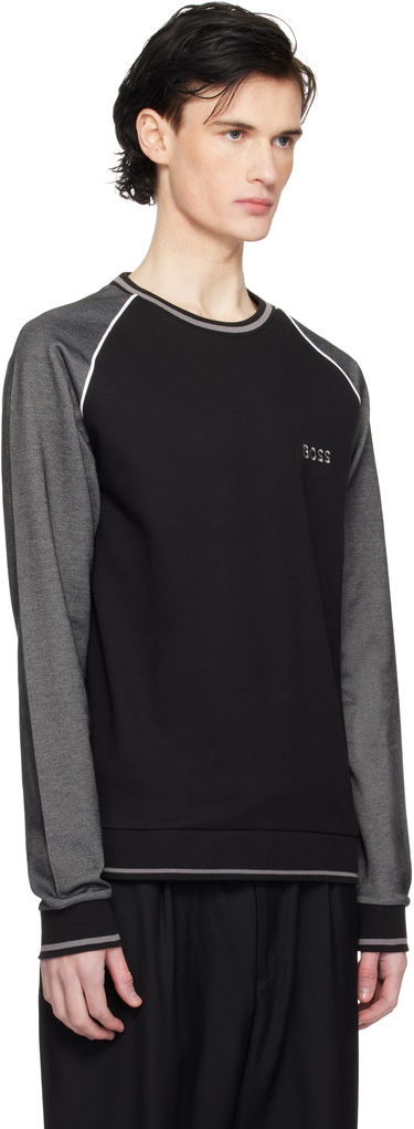 Mikina BOSS Raglan Sleeve Sweatshirt Čierna | 50535836, 1