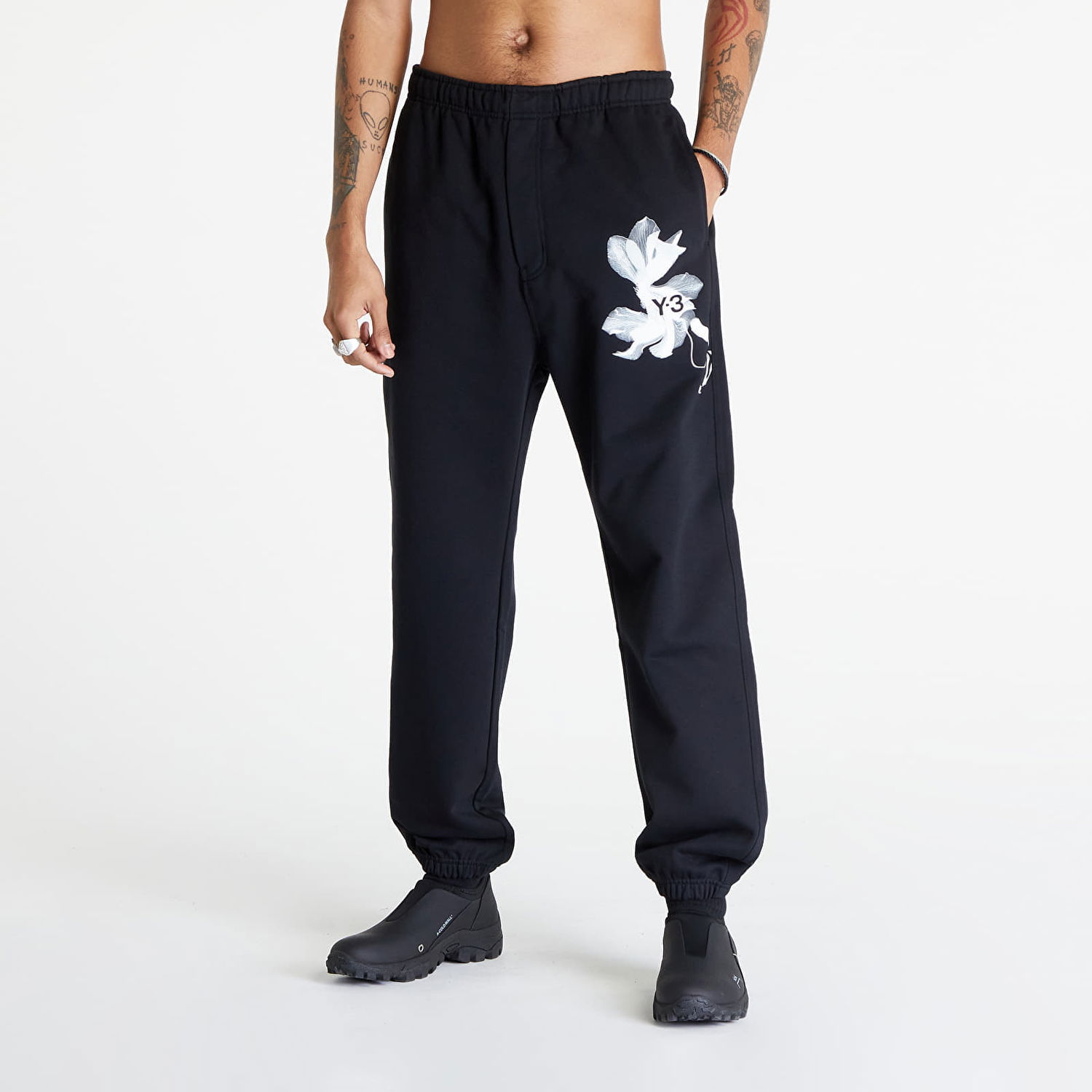 Tepláky Y-3 Graphic French Terry Pants UNISEX Čierna | IN4339, 0