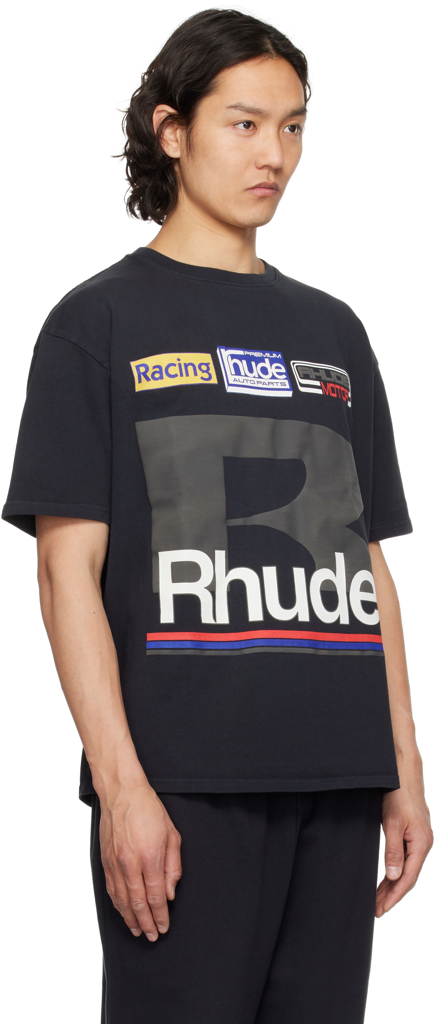 Tričko Rhude Rhude Petrol Patch T-Shirt Čierna | RHSS25TT12012, 1
