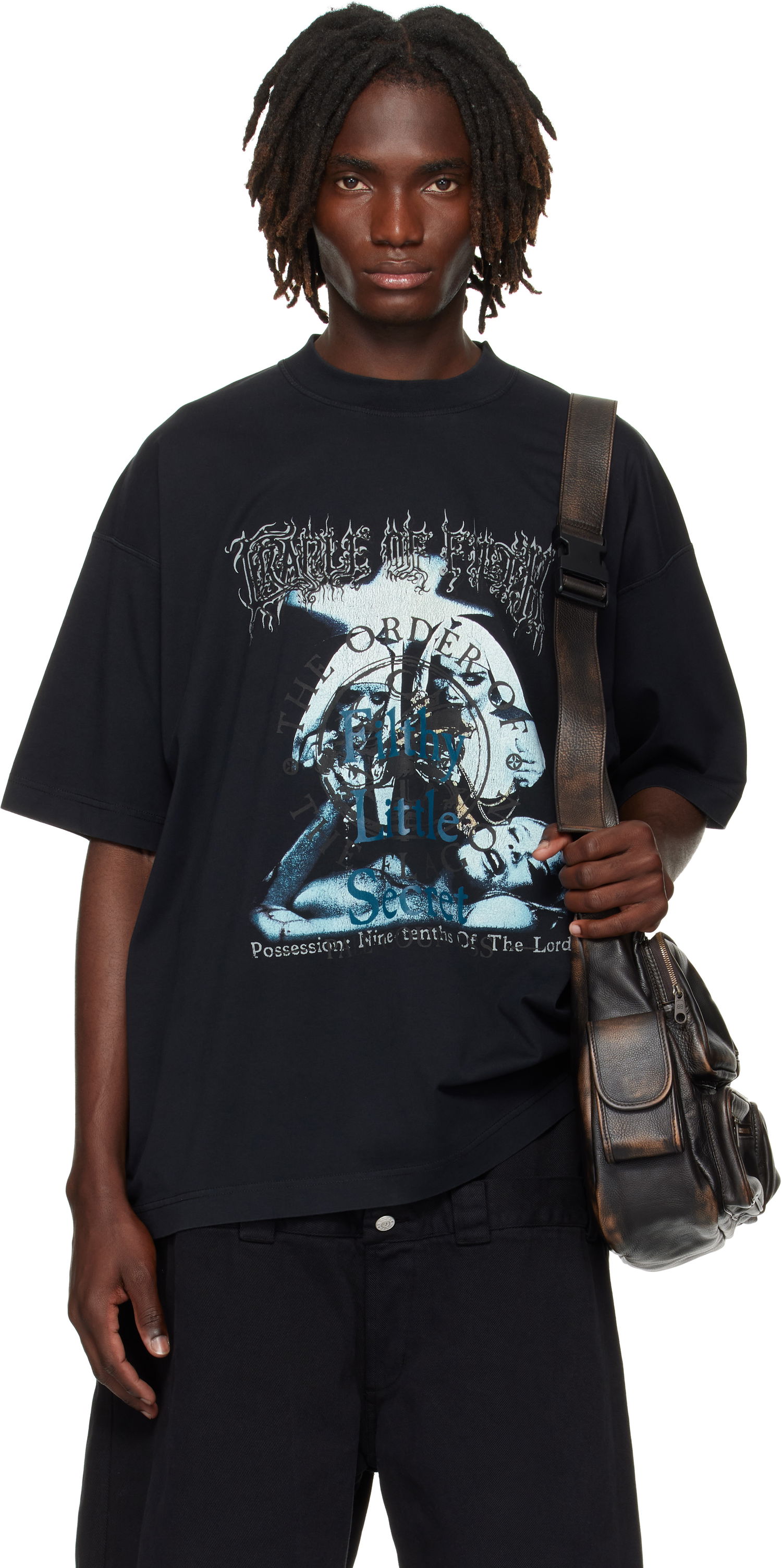 Tričko VETEMENTS VETEMENTS Cradle of Filth 'Filthy Secret' Oversized T-Shirt Čierna | UCF76TR600B, 0