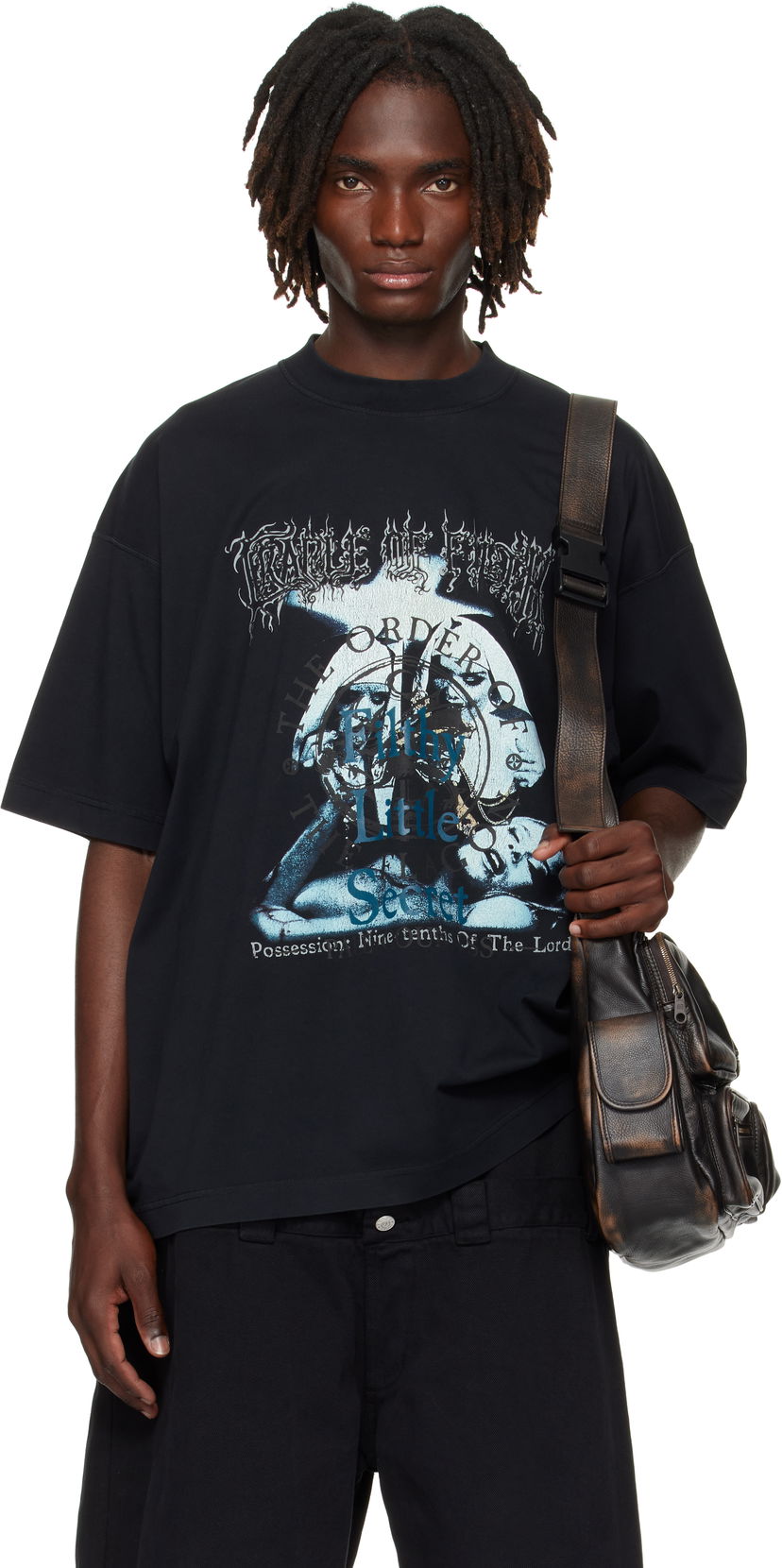 Tričko VETEMENTS VETEMENTS Cradle of Filth 'Filthy Secret' Oversized T-Shirt Čierna | UCF76TR600B
