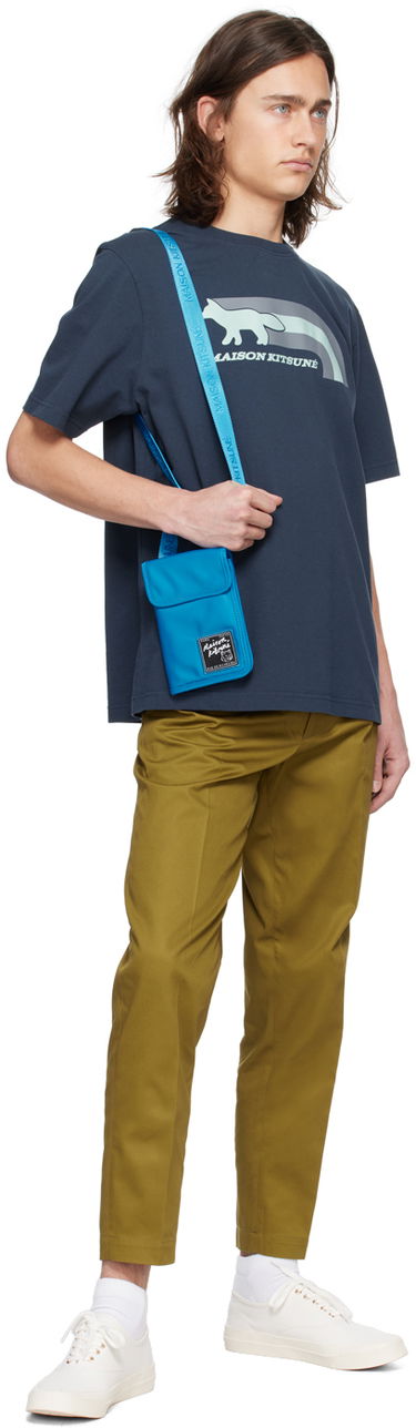 Taška cez rameno MAISON KITSUNÉ Maison Kitsuné 'The Traveller' Neck Pouch Modrá | MM05362WQ1001P451, 3