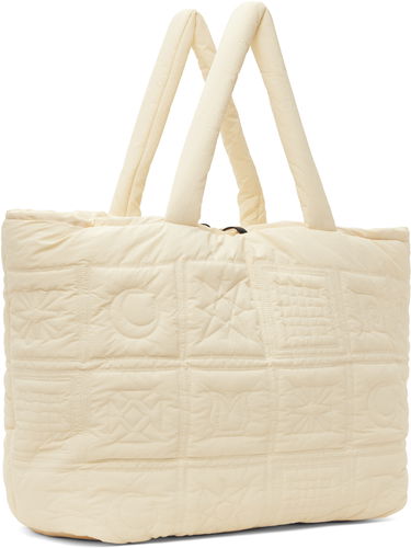 Tote bag Nanushka Nanushka Symbol Quilted Tote Béžová | NU24FWBT12611, 2