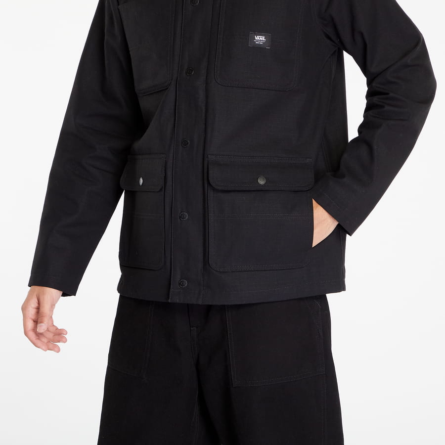 Drill Chore Coat Black