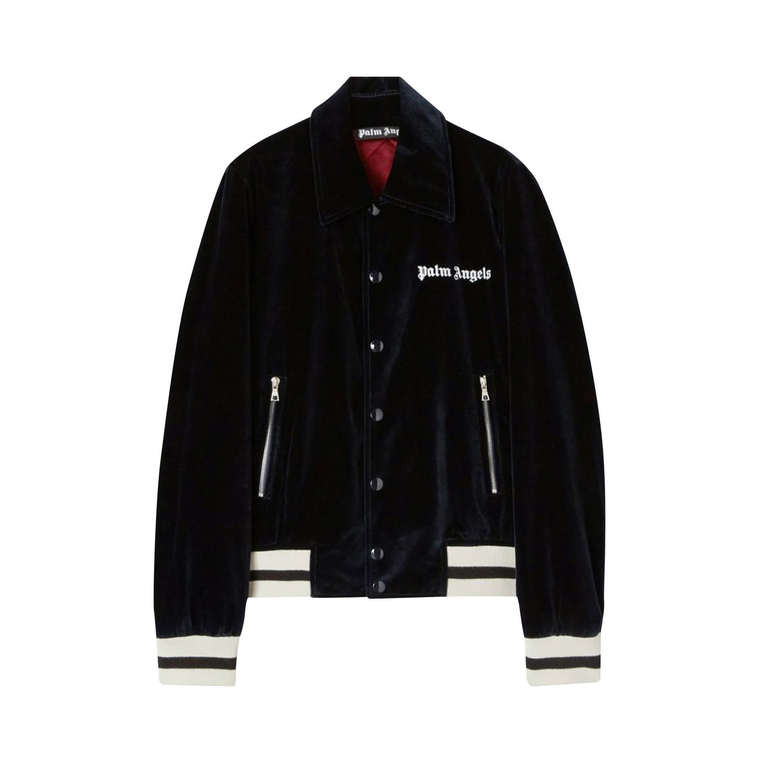 Bunda Palm Angels Sunday Life Is Palm Baseball Jacket Čierna | PMEA229F22FAB0014903, 1