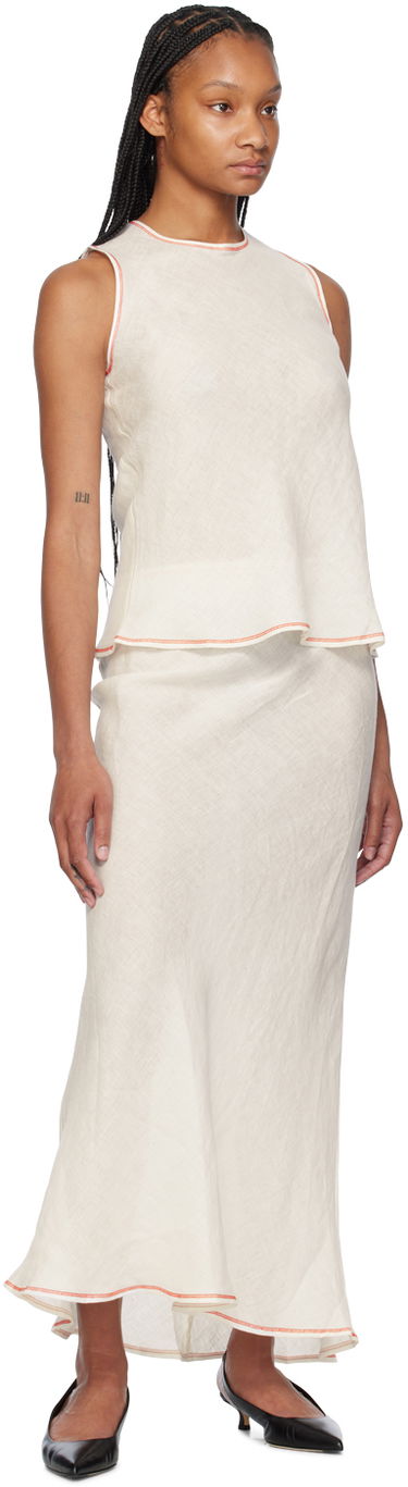 Sukňa Baserange Baserange Dydine Maxi Skirt Biela | SKDY-SL-SU24, 3