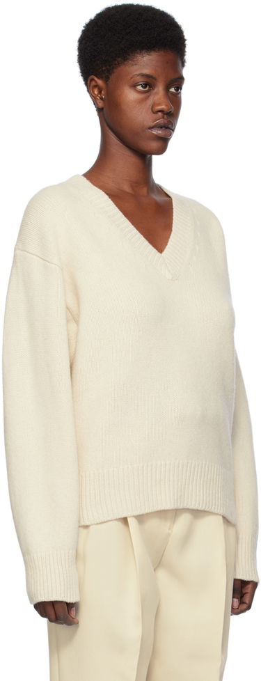 Sveter TOTEME TOTEME V-Neck Knit Sweater Zelené | 241-WRT1034-YA0004, 4
