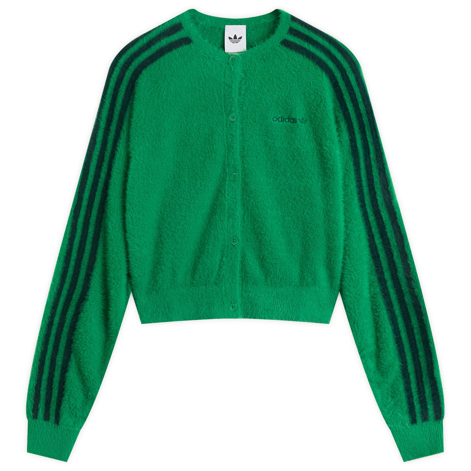 Sveter adidas Originals Women's Fluffy Knitted Cardigan, Size X-Small Zelené | JW5177, 1