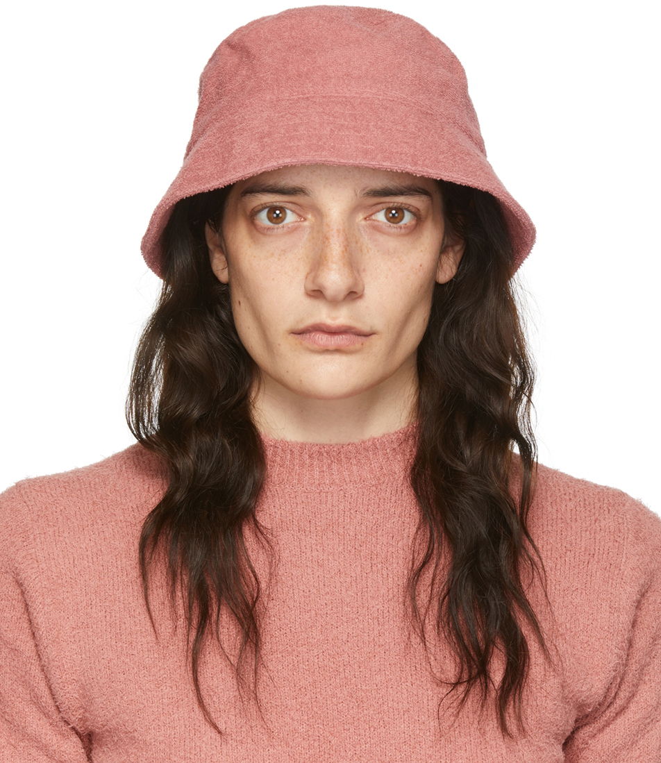 Klobúk AURALEE Organic Cotton Terrycloth Bucket Hat Ružová | A22SH05LP-W, 0