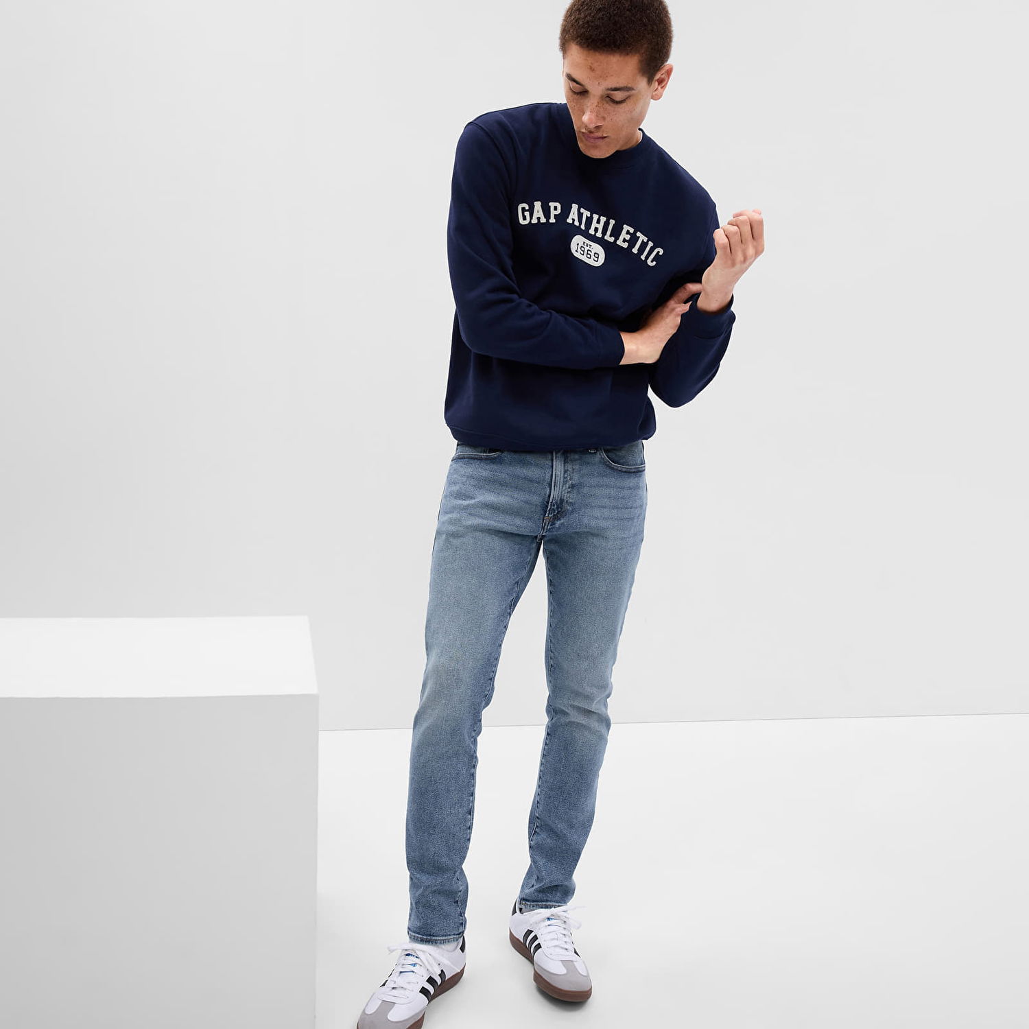 Džínsy GAP Denim Pants Skinny Light Wash Modrá | 819588-00, 0