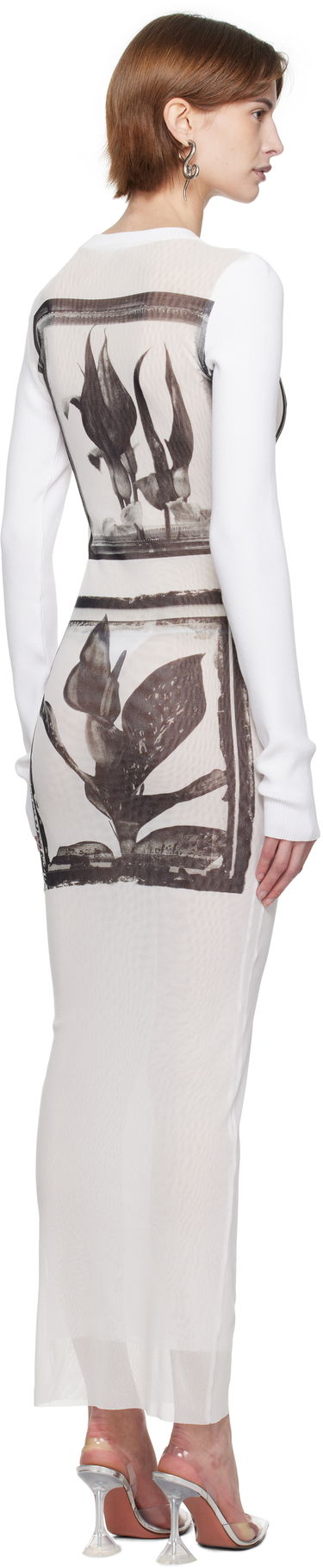 Šaty Jean Paul Gaultier Jean Paul Gaultier Flowers Cadres Maxi Dress Biela | 25/33-F-RO359-T579-010200, 2