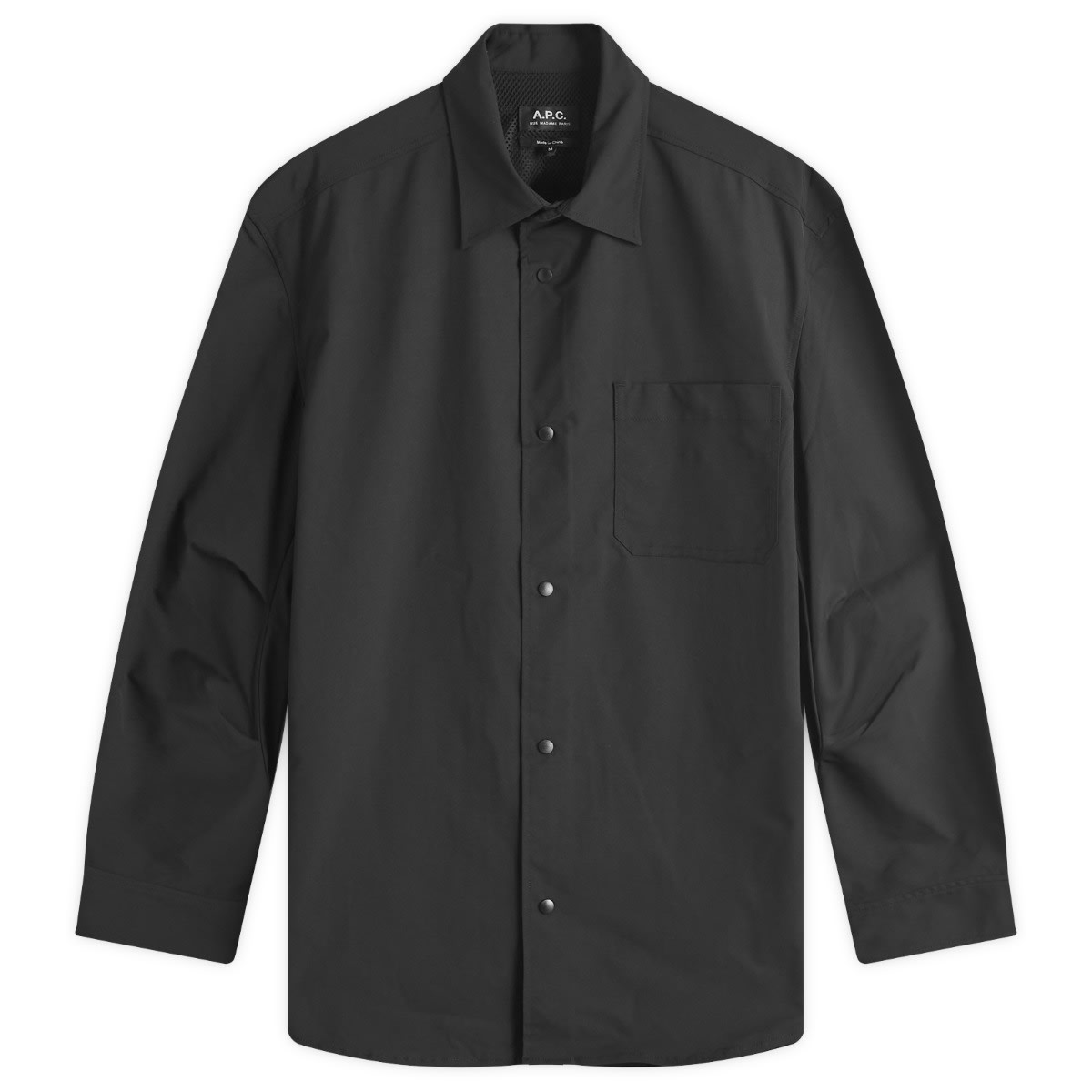 Bunda A.P.C. Taku Showerproof Shirt Jacket Čierna | PSAIY-H02950-LZA, 0