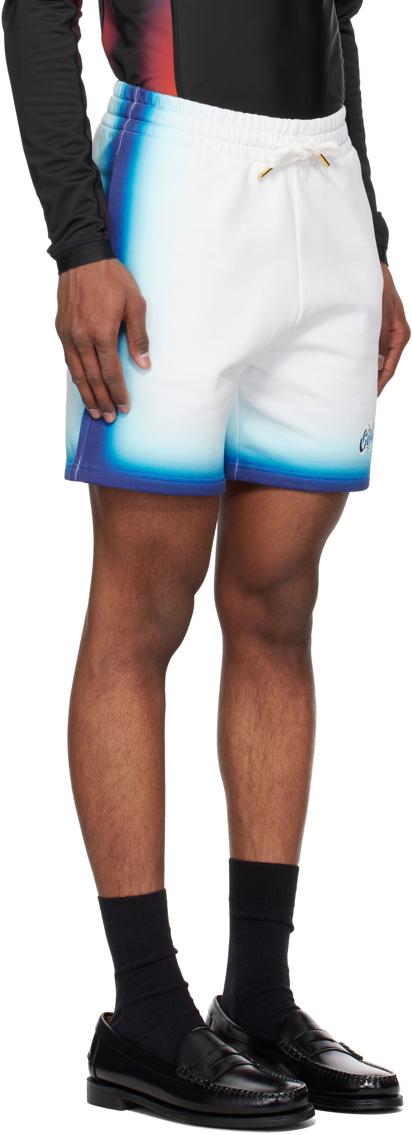 Šortky Casablanca Casablanca Fade Sweat Shorts Biela | MS25-JTR-003-05, 1